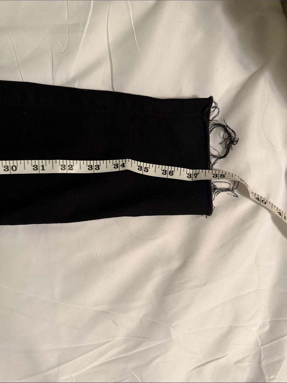Hollister Black Skinny Jeans with Distressed Rips - Picture 3 of 5